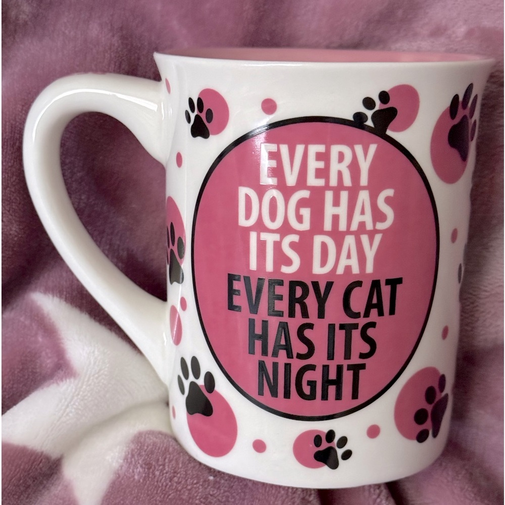 🆕 NWT Our Name is Mud Best Furry Friends Mug 16 oz (473ml) dishwasher safe